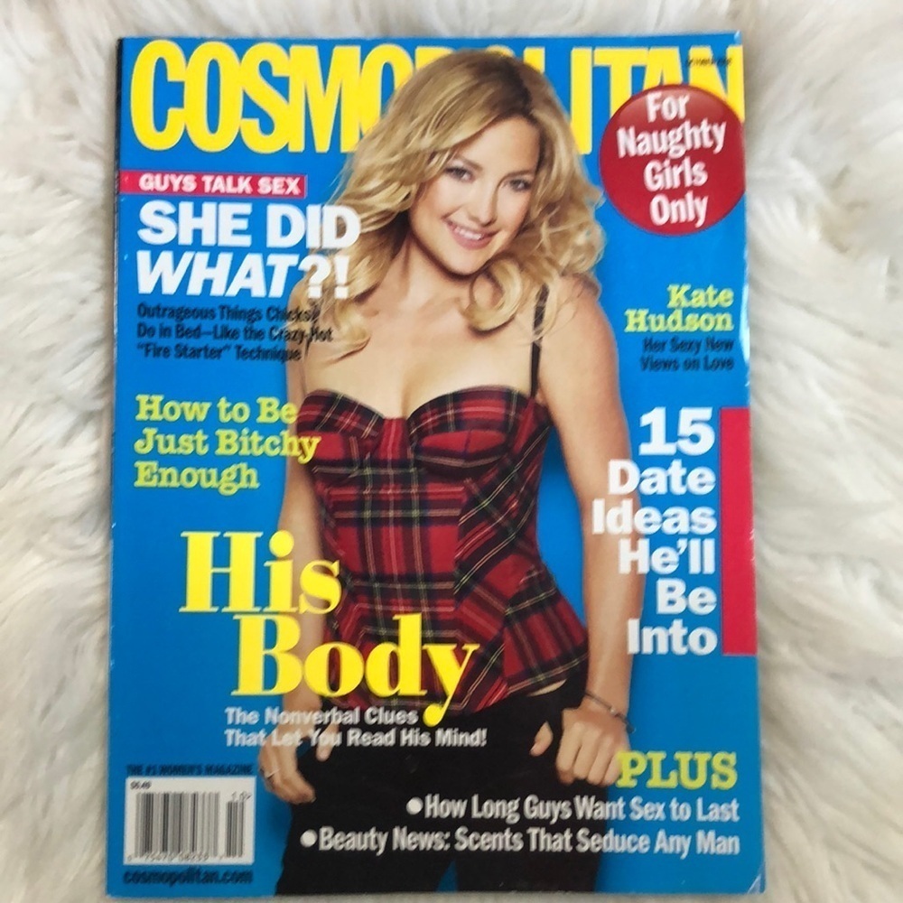 Cosmopolitan Magazine October 2008 Kate Hudson